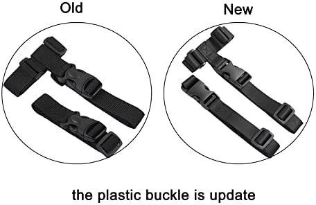 Luggage Straps,Two Add a Bag Suitcase Strap Belt,Adjustable Travel Attachment Accessories for Connect Your Three Luggage Together - 2 Pack(Black)