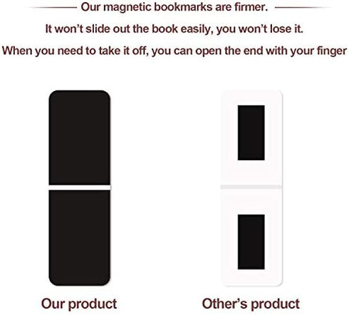 10 Pieces Magnetic Bookmarks Night Sky + Aurora Magnet Page Clips Page Markers Assorted Book Markers Set for Students Reading (Aurora Syle, 2.1 x 1.3 Inch)