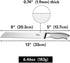 Orblue Serrated Bread Knife with Upgraded Stainless Steel Razor Sharp Wavy Edge Width - Bread Cutter Ideal for Slicing Homemade Bread, Bagels, Cake (8-Inch Blade with 5-Inch Handle)