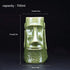 700ML/Tiki Mugs Cocktail,Tiki Bar Glasses Tiki Drinkware Ceramic Hawaiian - Cute Exotic Cocktail Glasses Tiki Bar Professional Hawaiian Party Barware(Green)