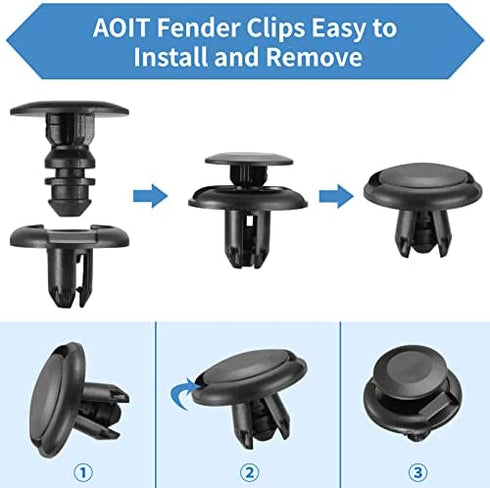 20 Pcs Super Front Fender Inner Liners Fender Well Front Wheel Well Retainer Clips Plastic Body Rivets for Honda Accord Civic Acura, Replacement for The Part# 91512-SX0-003