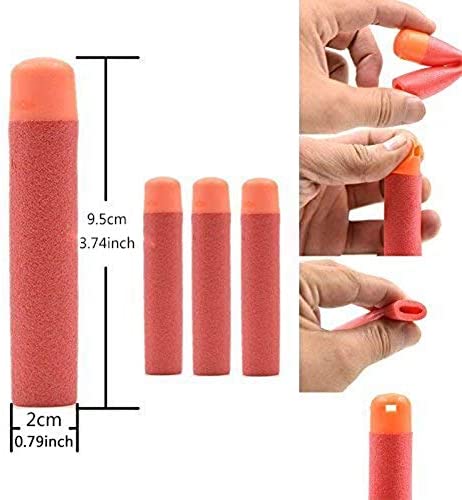 Mega Dart Refill Pack 120 Pcs 9.5cm Red Premium Refill Bullets for N-Strike Mega Series Blasters