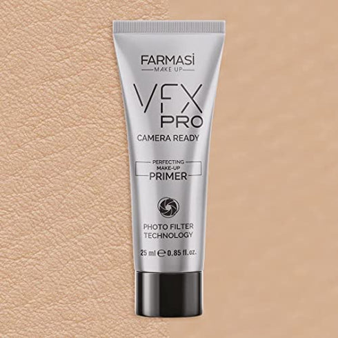 Farmasi VFX PRO Camera-Ready Primer Face Makeup, Advanced Pore Minimizer for Dry, Oily, or Combination Skin, Silky Smooth Skin Revitalizer with Oil-Free Support, Leightweight and All-day Hold, 25 mL