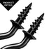 240 Pieces 1/2 Inch Cup Hooks Ceiling Hooks, Metal Cup Hook Screw-in Hanger for Indoor and Outdoor Hanging Use (Black)