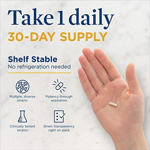 Renew Life Adult Probiotics, 50 Billion CFU Guaranteed, Probiotic Supplement for Digestive & Immune Health, Shelf Stable, Gluten Dairy & Soy Free, Extra Care Digestive, 90 Capsules