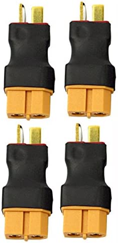 XT60 Female to Male Deans T Plug Connector Adapters No Wires RC LiPo Battery Connectors(4PCS)