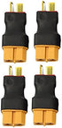 XT60 Female to Male Deans T Plug Connector Adapters No Wires RC LiPo Battery Connectors(4PCS)