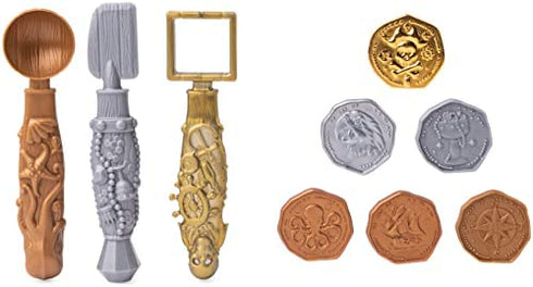 Kinetic Sand, Buried Treasure Playset with 6oz of Kinetic Sand and Surprise Hidden Tool (Style May Vary)