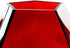 CYS EXCEL GGV101/06R-1P Glass Geometric, Prism, Honeycomb Vase (H-6", Open 3.2", 1PC) €¦, 6", Red