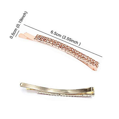 Kiddale 10Pieces Rhinestone Bobby Pins Crystal Hairpin Metal Hair Clips Styling Decorative Accessories for Lady Women Girls,Christmas Gifts
