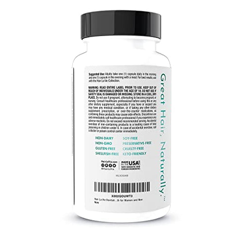 Hair La Vie Revitalizing Blend Hair Vitamins with Biotin, Collagen and Saw Palmetto