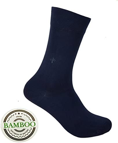 Diabetic Bamboo Socks Natural Comfortable Soft for Men Women - Made in Turkey for High Circulation, Diabetes, Varicose Veins, Maternity Pregnancy (Mixed 4 Pairs)