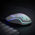 LTC Circle Pit HM-001 RGB Gaming Mouse with Lightweight Honeycomb Shell, Adjusted 6400DPI, 6 Programmable Buttons (White)