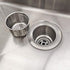 GZILA Kitchen Sink Drain Basket Only, 3-inch Basket For Kitchen Sink Strainer Replacement, Deep Cup with Handle, SUS 304 Stainless Steel