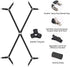 RoseJeopal Bed Sheet Suspenders Crisscross Adjustable Fitted Sheet Holder Straps with Heavy Duty Gripper Clips Fit for Twin/Twin XL/Full/Full XL/Queen/King/California King