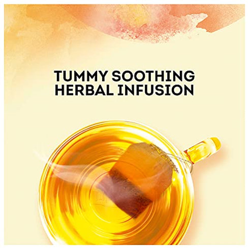Lipton Soothe Your Tummy Herbal Supplement Tea Bags For a Soothing Hot Beverage Ginger Peppermint and Fennel Caffeine Free Tea Blend 15 Count