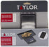 Taylor Precision Products Taylor High-Precision Digital Portioning Scale with Cover, 16OZ/500G, Black