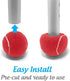 Top Glides Precut Walker Tennis Ball Glides (Red)