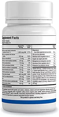 Biotics Research Bio Cardiozyme Forte Healthy Heart Multivitamin. Broad Spectrum Formulation Designed to Support Cardiovascular Health and Function. Powerful Antioxidant Support, 120 Capsules