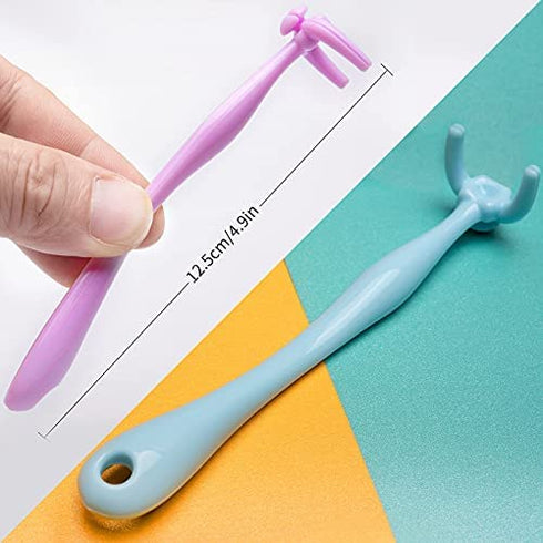 YaPoola Colorful Design Dental Floss Handle 3 Counts for Adults and Kids Teeth Cleaning Interdental Brush Unflavored Floss Picks floas Holder Reusable Flosser