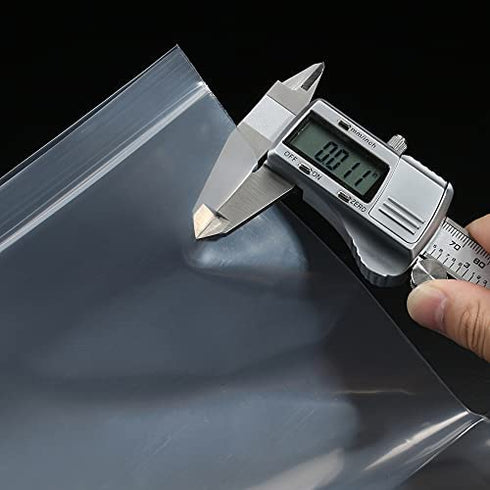 Macoota 100 Pcs 2" x 3" Small Plastic Bags Thick 4 Mil Clear Resealable Zip Seal Lock Poly Bags Heavy Duty Zipper Reclosable Baggies Packing Jewelry Earrings Coin Pills