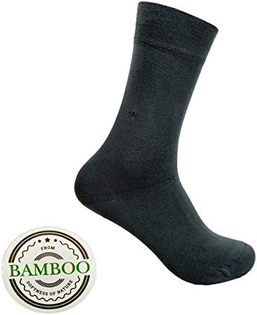 Diabetic Bamboo Socks Natural Comfortable Soft for Men Women - Made in Turkey for High Circulation, Diabetes, Varicose Veins, Maternity Pregnancy (Mixed 4 Pairs)