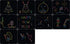 IllumiPeg Holiday Refill templates for Basic Fun Lite Brite Ultimate Classic (10 Sheets, 7x8)