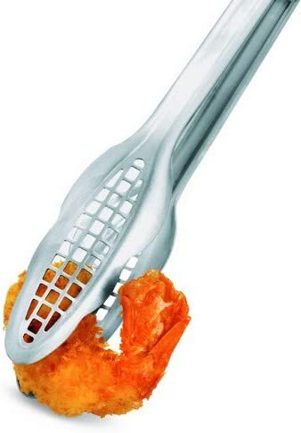 Cuisipro Stainless Steel Narrow Grill/Fry Tongs, 12-1/2-Inch