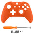 eXtremeRate Orange Soft Touch Front Housing Shell Case for Xbox One S/X Controller, Comfortable Replacement Kit Faceplate Cover for Xbox One Wireless Controller Model 1708 - Controller NOT Included