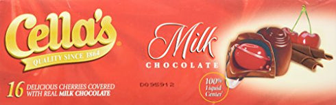 Cella's Cherries Covered with Real Milk Chocolate - 16 CT 8oz