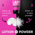 Lady Parts Feminine Hygiene Body Powder Deodorant Lotion For Breasts, Private Parts, Crotch & Inner Thigh to Stop Odor & Friction - Aluminum Free Deodorant For Women - No Talc or Parabens - POWDER PROTECTION - CocoVanilla Scent - 4oz