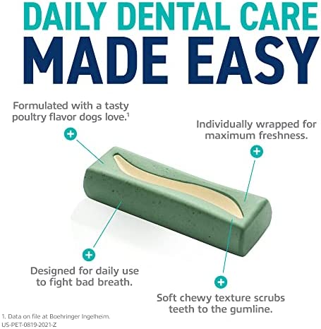 Oravet Dental Hygiene Chews for Medium Dogs 25-50Lbs 14Count