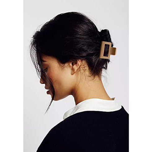Bmobuo 4 PCS Hair Clips Hair Claw Clips 2" Matte Hair Clips for Thick Hair Square Claw Clips Hair Claw Hair Clips for Thick Hair Cute Hair Clips Hair Clips for Women Square Hair Clips