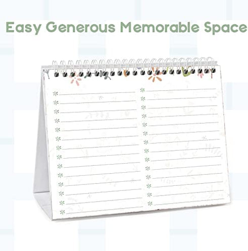 Desk Calendar 2023-2024, Monthly Desktop Calendar, Standing Flip Calendar with Thick Paper(Jan. 2023 - Jun. 2024, 10" x 8.25" ), Academic Year Standing Desk Calendar with Planner Stickers