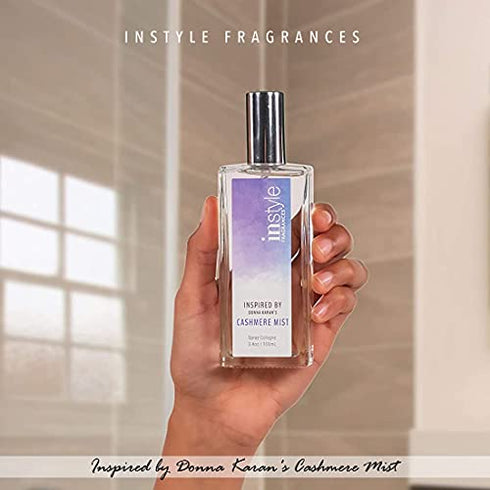 Instyle Fragrances | Inspired by Donna Karan's Cashmere Mist | Women’s Eau de Toilette | Vegan, Paraben Free, Phthalate Free | Never Tested on Animals | 3.4 Fluid Ounces