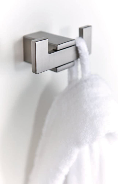 Moen BP3703BN Kyvos Double Modern Robe Hook, Brushed Nickel Small
