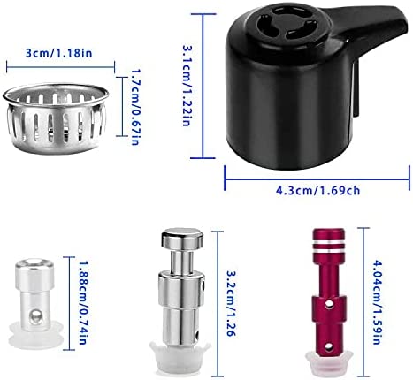 Steam Release Handle,Float Valve Replacement Parts with Anti-Block Shield For Instant Pot Duo/Duo Plus 3, 5, 6 and 8 Quart,Instant Pot Smart Wifi(6 Qt) (DUO)
