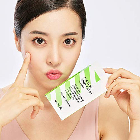 hellocell Tea Tree Spot Patch 90 dots - small, invisible, bandaids, Salicylic Acid, Acne, blemishes, Spot, Cover, Acne, Pimple, Blemish, Face, Stickers, 0.55 Inch, Patches