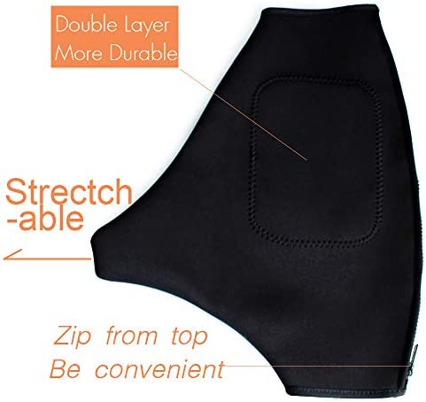 Ugotfeels Neoprene Cover for Hi-Lift Jack & Other Farm Jacks | Easy to Cover | More Thick& Durable (Black)