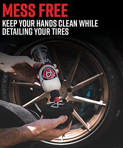 Adam's Pro Tire Hex Grip Applicator - Tire Shine Car Detailing Foam Sponge Tool | Car Cleaning Supplies After Car Wash Tire Cleaner | for Vinyl Rubber & Trim Accessories | Wheel Cleaner Rim (1 Pack)