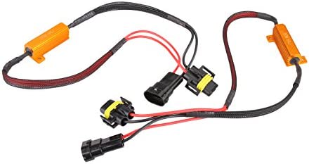 Madlife Garage 2pcs 50W 6 ohm H11/H8/H9 Led Load Resistor Flicker Decoders Warning Canceler Harness For LED Headlight
