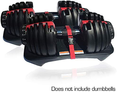 Transport Travel Straps for Dumbbells – Only Compatible with Bowflex SelectTech 552 Adjustable Dumbbells with Fitness Dial - Cradle Base to Dumbbell – Carry and Storage