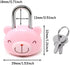 Honbay Cute Cartoon Animal Padlock Mini Bear Padlock Lock with Key - for Jewelry Box, Purse, Handbag, Backpacks, Cabinet, Treasure Chest, Suitcases, Lockers, Letter Box, Diary, Notebook, etc