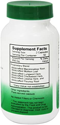 Lung and Bronchial Formula 100 Capsules