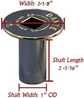 Dante Products FP.GV.SN Satin Nickel Floor Plate for Dante Globe Valve