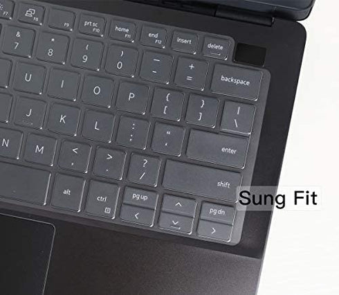 CaseBuy Keyboard Cover for 2019 Dell Inspiron 2-in-1 13.3" 7390 i7390 i7391 Laptop, Ultra Thin Soft-Touch TPU Keyboard Skin for New Dell Inspiron 13 7000 7390 7391 13.3 inch Laptop