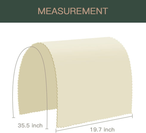 Joywell Thick Linen Sofa Armrest Cover for Recliner Anti-Slip Armchair Slipcover for Living Room Couch Loveseat Sofa Arm Protector for Pets, Cats, Set of 2, Grey