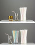 500 Pcs 8.27 Inch Colorful Flexible Plastic Drinking Straws,Individually Wrapped , Bendable,Disposable,Thick Straw for Party, for Use with Any Jumbo Cup or Water Bottle,BAP Free, Dia 0.24inch