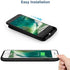 Wireless Battery Case for iPhone SE2 SE 2020 8 7 6s 6 Portable 3200mAh Rechargeable Protective Qi Charging Case Extended Battery Pack Charger Case Black New Version