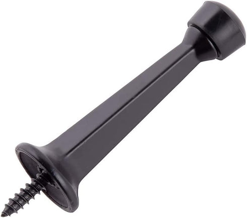 HOME MASTER HARDWARE Solid Heavy Duty Door Stops Door Stoppers 3" Oil Rubbed Bronze w/ Rubber Tip 12 Pack